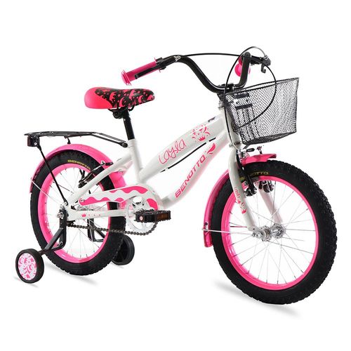 Bicicleta Infantil Benotto Layla R16 1V Blanca