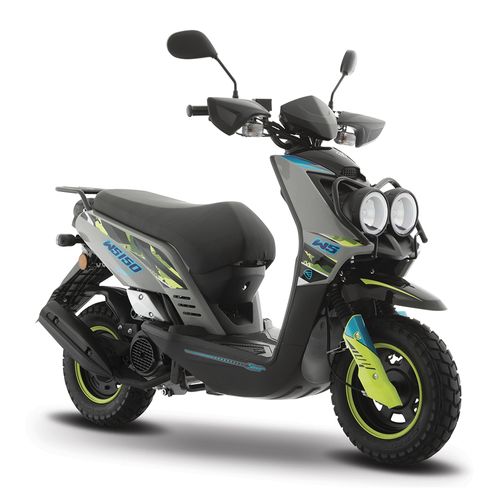 Motoneta Italika WS150 Sport Grafito con Amarillo