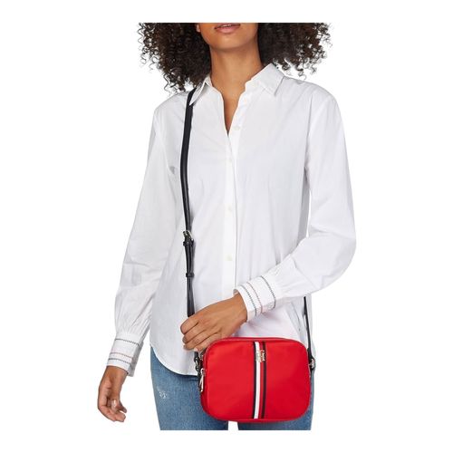 BOLSO CROSSBODY TOMMY HILFIGER DE LONA ROJO