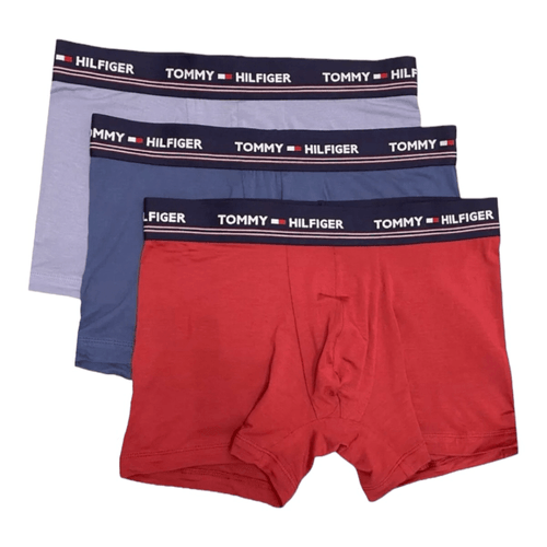 BOXER TRUNK TOMMY HILFIGER 3 PACK MODAL COLOR AZUL/ROJO/AZUL CLARO