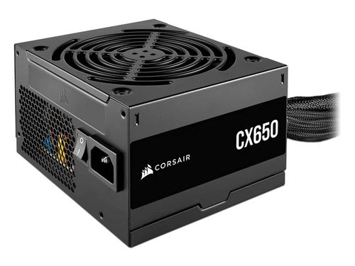 Fuente de Poder Corsair CX650 de 650W, ATX, 80 PLUS Bronze.