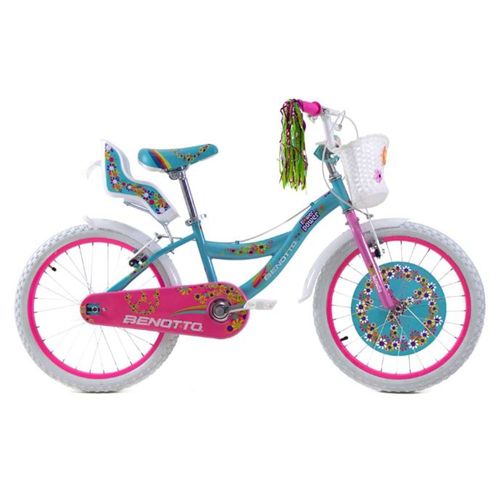 Bicicleta Infantil Benotto Flower Power R20 1V Azul