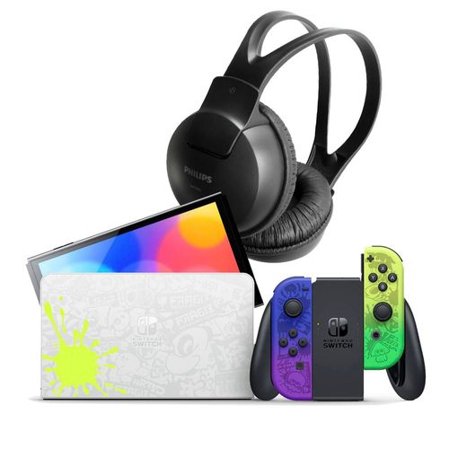 NINTENDO SWITCH OLED SPLATOON 3 64GB MÁS AUDIFONOS PHILIPS