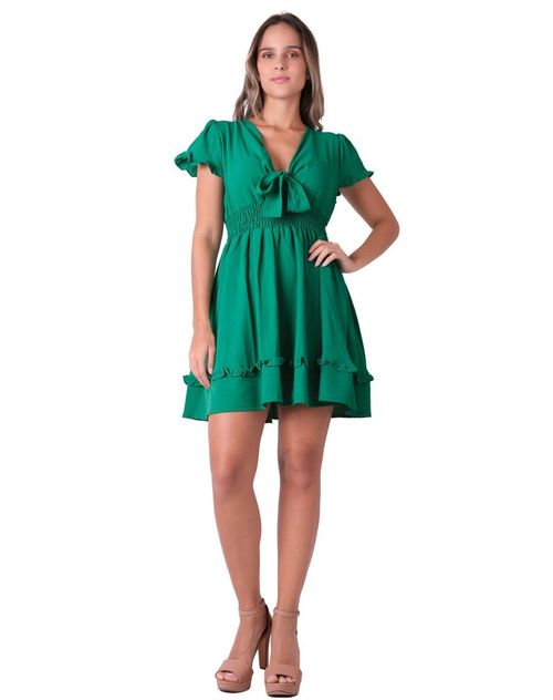 Vestido Mujer Casual Verde Stfashion 52405037