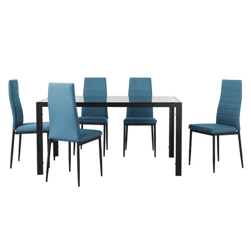 Comedor Niza 6 personas Azul