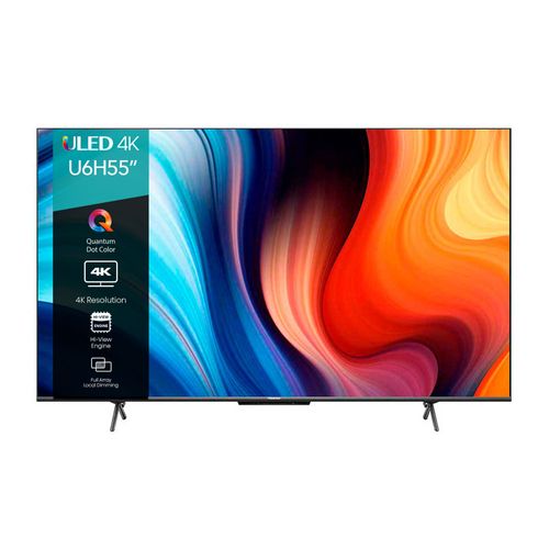 Pantalla LED Hisense 55 Pulgadas 4K Smart TV 55U6H