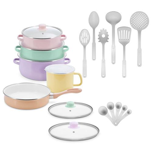 Batería de Cocina Sofia Colors 20 pzs Jade