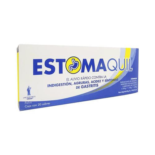 ESTOMAQUIL SUBSALICILATO DE BISMUTO - HIDROXIDO DE MAGNESIO - CARBONAT