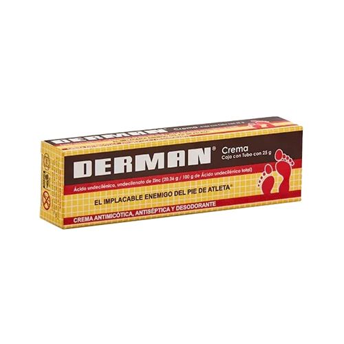 DERMAN UNDECILENICO DE ZINC - ACIDO UNDECILENICO 20.36 g Crema