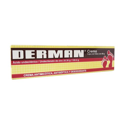 DERMAN UNDECILENICO DE ZINC - ACIDO UNDECILENICO 20.36 g Crema