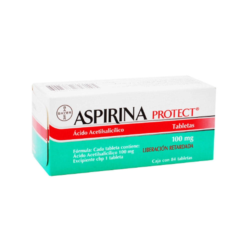 ASPIRINA PROTECT ACIDO ACETILSALICILICO 100 mg Tableta  Liberación Ret