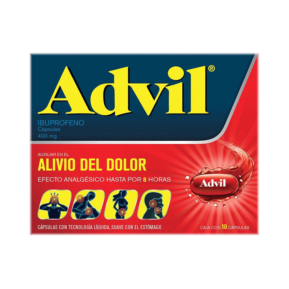 ADVIL MAX IBUPROFENO 400 mg Cápsula