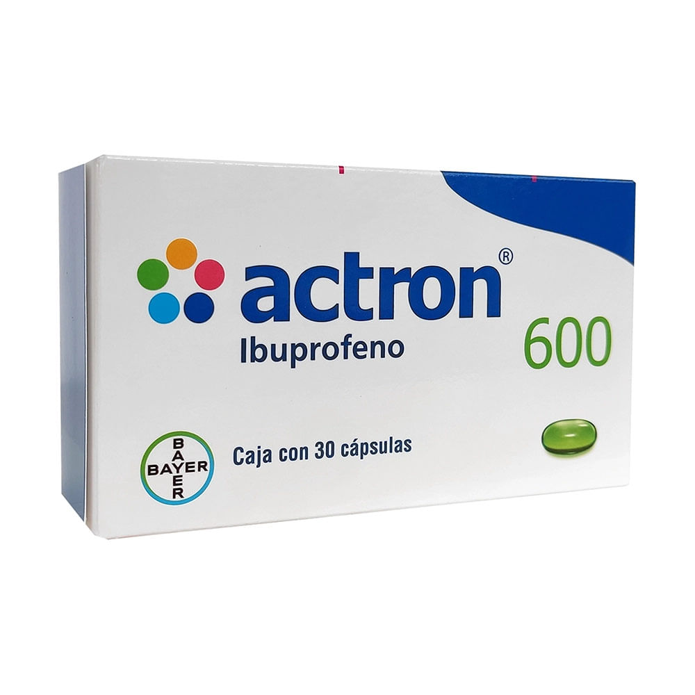 ACTRON 600 IBUPROFENO 600 mg Cápsula