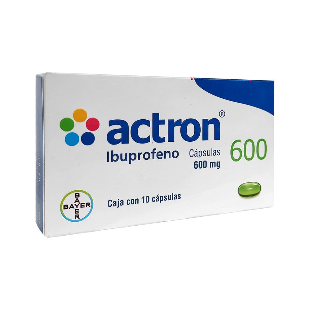 ACTRON 600 IBUPROFENO 600 mg Cápsula