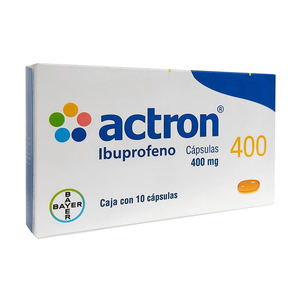 ACTRON IBUPROFENO 400 mg Cápsula