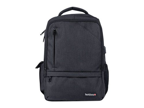 Mochila TechZone TZ21LBP09 para Laptop de hasta 15.6", Color Negro.