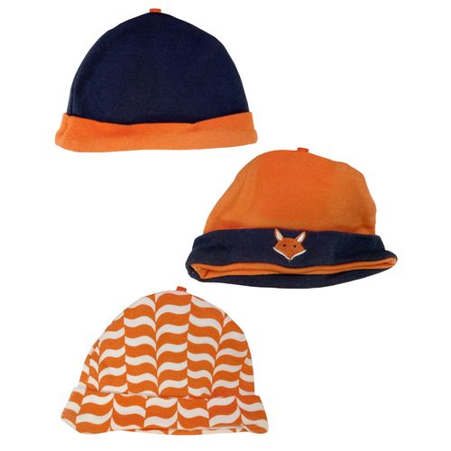 Gorro Para Bebés 0-6 M Yoga Sprout Fox 3 Piezas