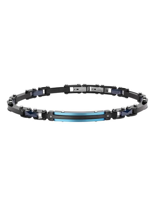 Pulsera Enso Acero Inoxidable Para Hombre EMB132B Color Negro