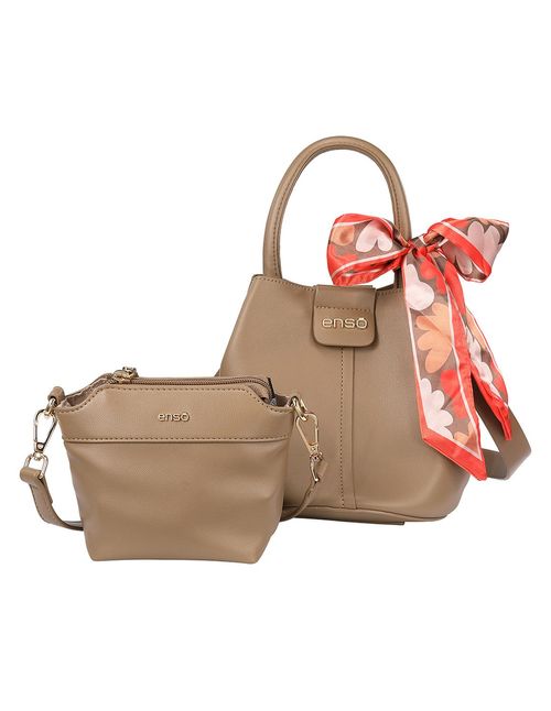 Bolsa Mini Bucket Enso Mujer EB243304BUBE Beige