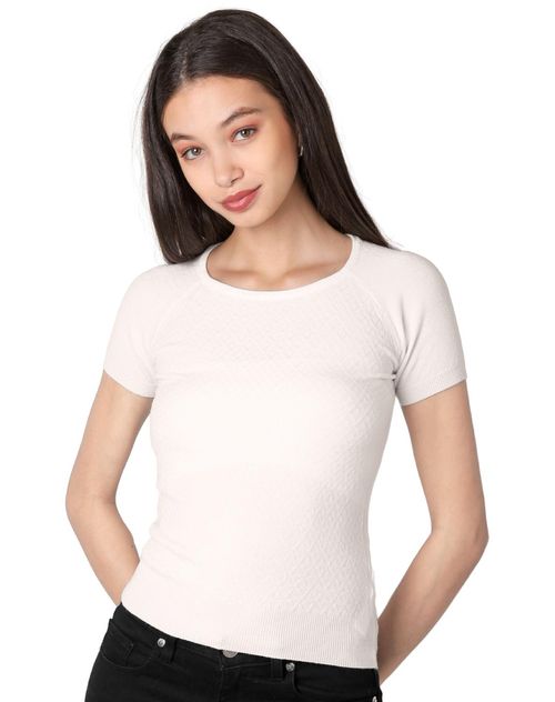 Blusa Mujer Crema Uk 56705035 Beige