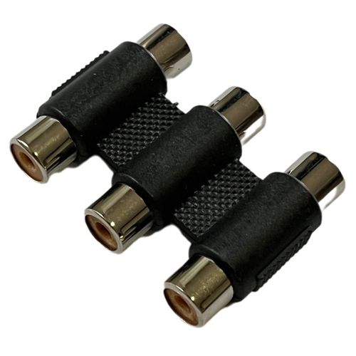 Adaptador 3 jacks RCA a 3 jacks RCA