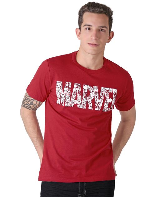 Playera Hombre Moda Camiseta Blanco Marvel 58204818