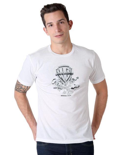 Playera Hombre Moda Camiseta Blanco Looney Tunes 58204828