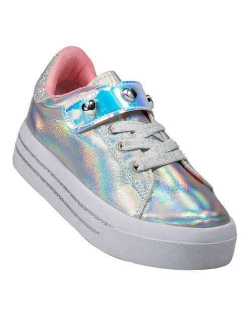 Tenis Niña Moda Piso Plata Stfashion 11603900 Plateado