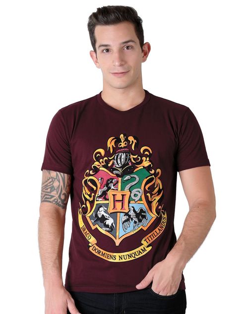 Playera Hombre Moda Camiseta Vino Harry Potter 58204825 Rojo