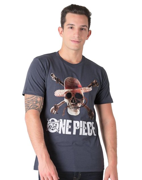 Playera Hombre Moda Camiseta Gris Anime 58204816