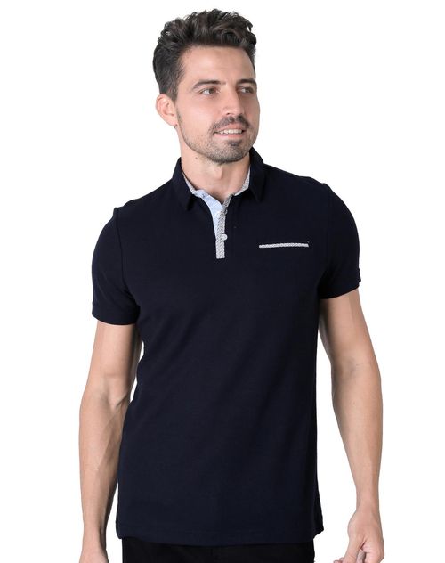 Playera Hombre Moda Polo Azul Stfashion 71604632