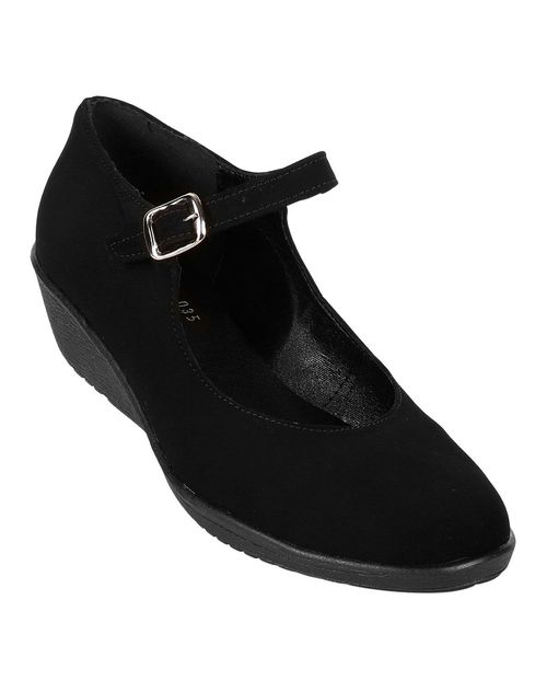 Zapato Mujer Mocasín Vestir Cuña Negro Stfashion 04603900