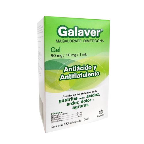 GALAVER MAGALDRATO - DIMETICONA 80/10 mg Gel