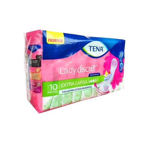 TENA LADY DISCRET TOALLAS SANITARIAS EXTRA LARGA Paquete