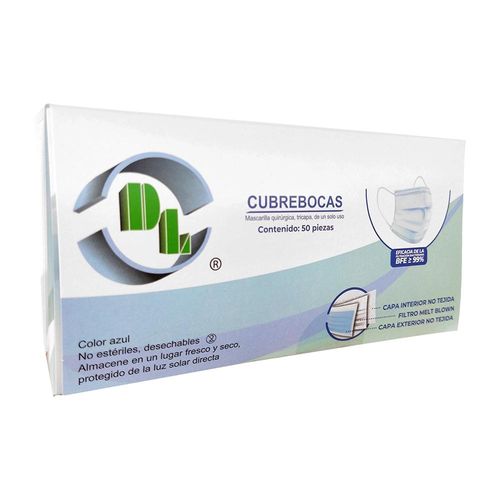 CUBREBOCAS CUBREBOCAS DE 3 CAPAS CON AJUSTE NASAL Caja