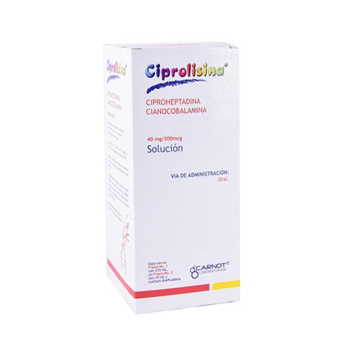 CIPROLISINA CIPROHEPTADINA - CIANOCOBALAMINA 40 mg/300 mcg Solución