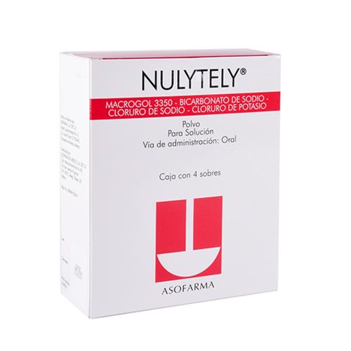 NULYTELY MACROGOL - POTASIO - SODIO 109.6 g Polvo