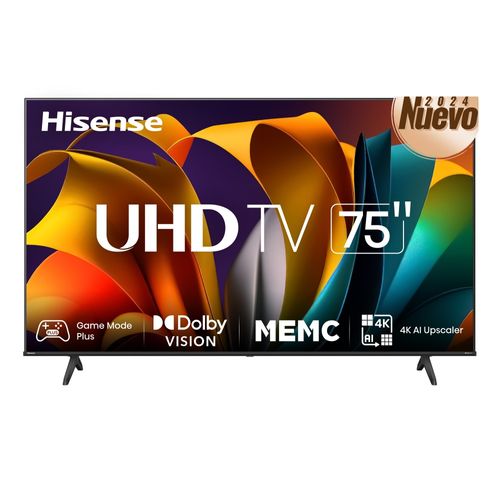 Pantalla LED Hisense 75 Pulgadas 4K UHD Smart 75A6N