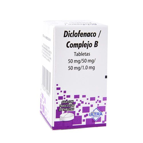 DICLOFENACO / COMPLEJO B - 50/50/50/1 mg Tableta