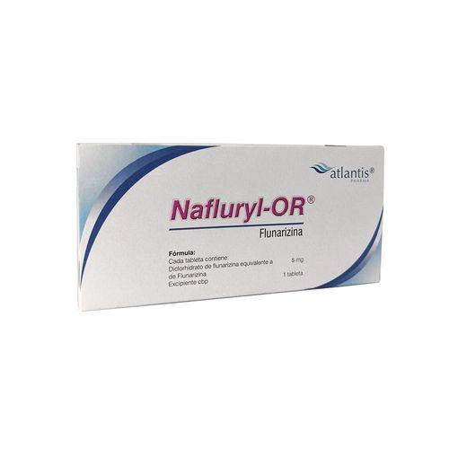 NAFLURYL-OR FLUNARIZINA 5 mg Tableta