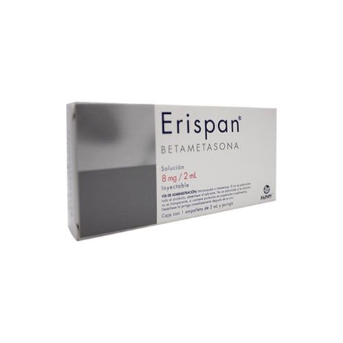 ERISPAN BETAMETASONA 8 mg/ 2 ml Jeringa Prellenada