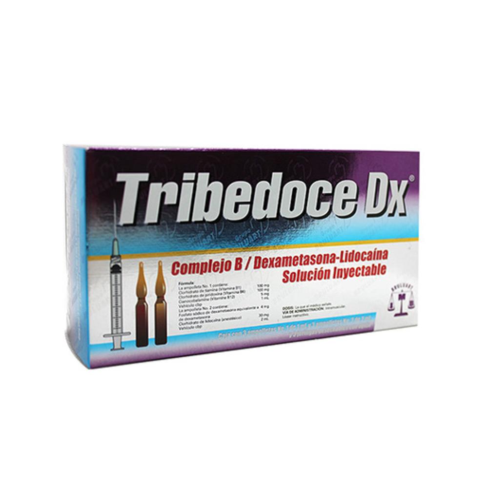 TRIBEDOCE DX COMPLEJO B - DEXAMETASONA - LIDOCAINA 100/100/5/4/30 mg S