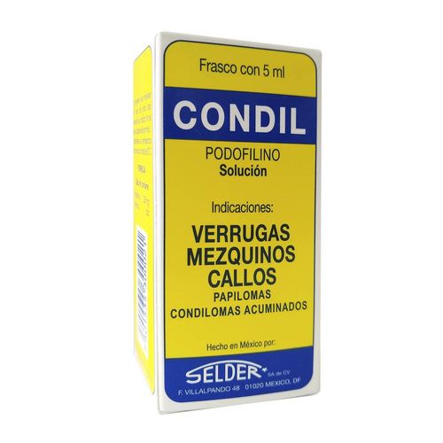 CONDIL PODOFILINA 250 mg Solución