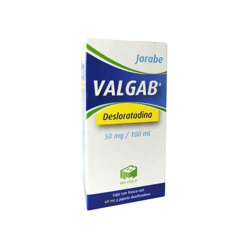 VALGAB DESLORATADINA 50 mg/100 ml Jarabe