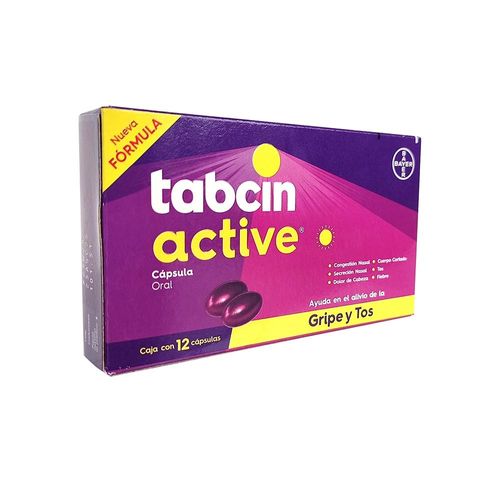 TABCIN ACTIVE PARACETAMOL-CLORFENAMINA-DEXTROMETOFANO-FENILEFRINA 325