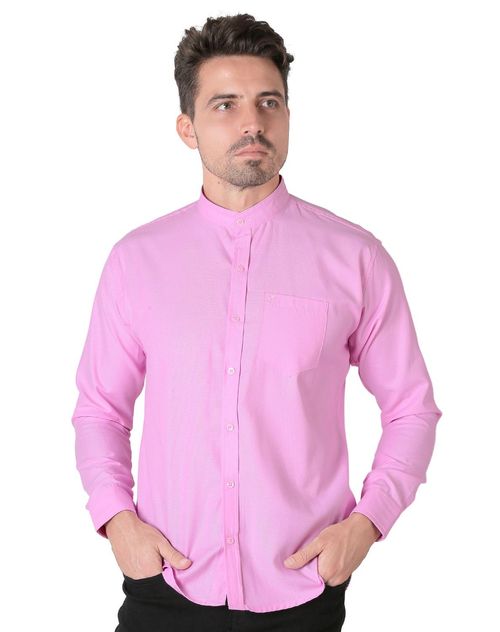 Camisa Hombre Casual Slim Rosa Stfashion 50504620