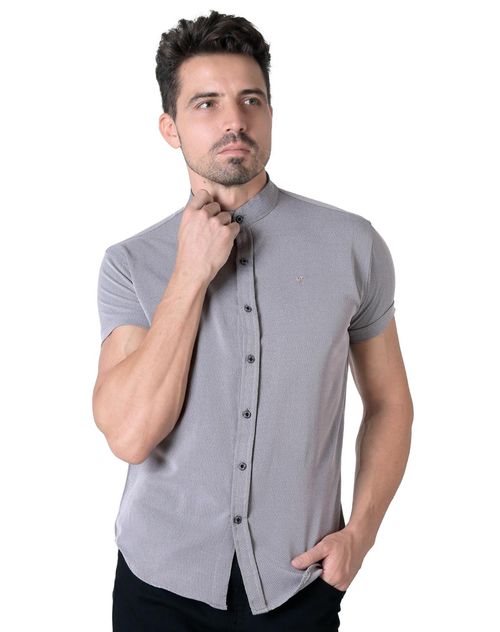 Camisa Hombre Casual Slim Gris Stfashion 50504623