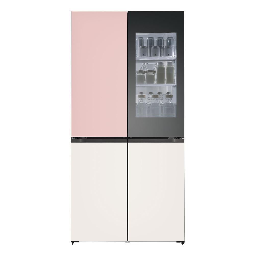 Refrigerador LG 22 Pies French Door LM92BVJ Rosa con Beige