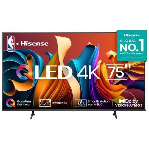 Pantalla QLED Hisense 75 Pulgadas 4K Smart 75QD6N