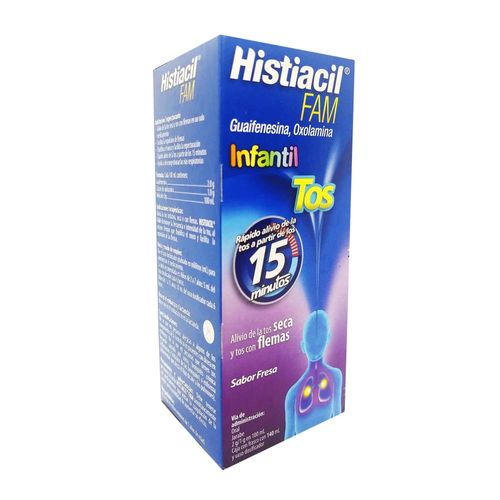 HISTIACIL FAM INF GUAIFENESINA - OXOLAMINA 2 / 1 g Jarabe